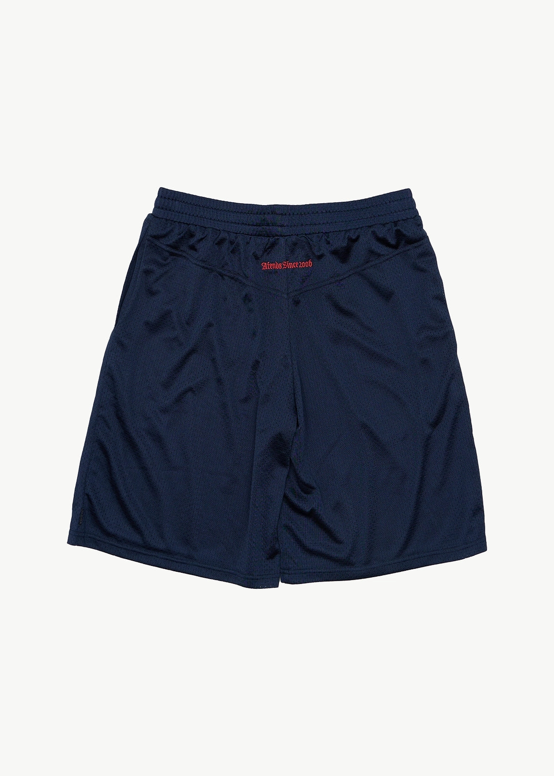 AFENDS Mens Flower Patch - Basketball Short 22 Inch - Navy