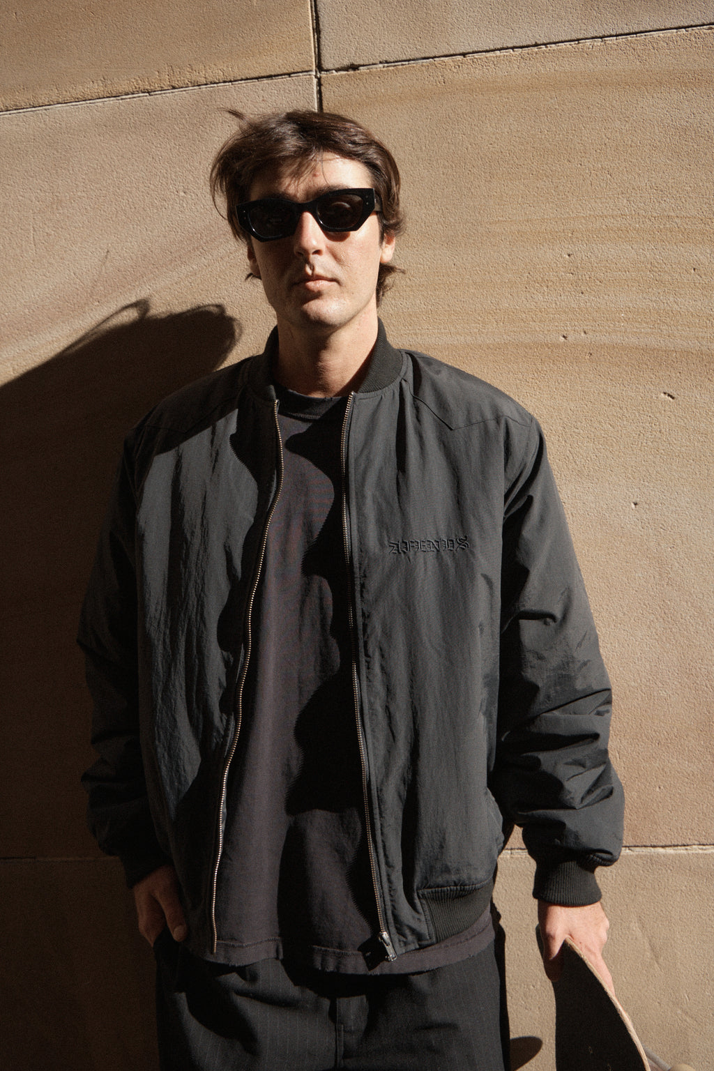 AFENDS Mens No More Bombs - Bomber Jacket - Black