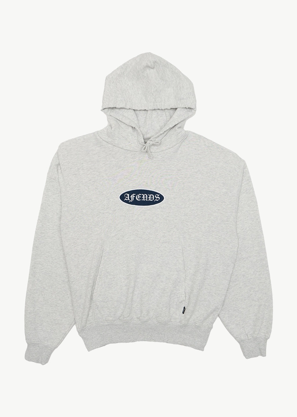 AFENDS Mens Supply - Pull On Hood - Grey Marle