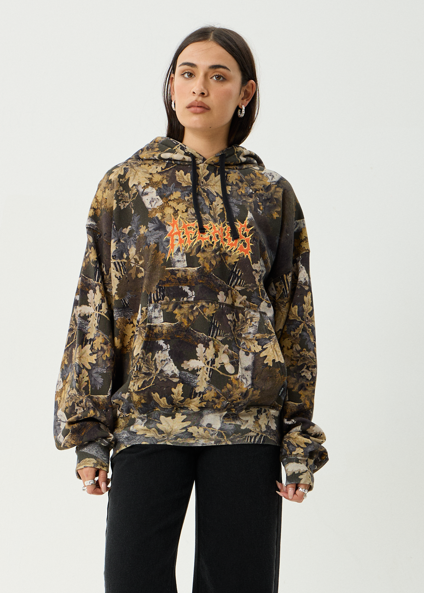 AFENDS Mens Find Me - Pull On Hood - Find Me