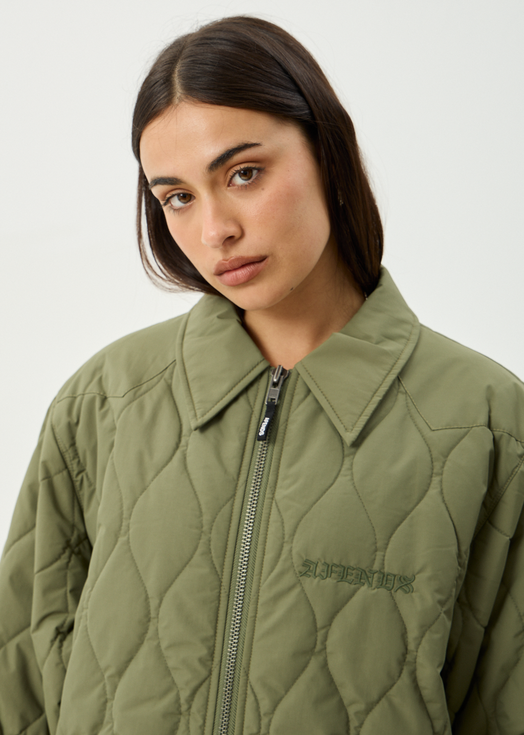 AFENDS Mens Mellross - Bomber Jacket - Military