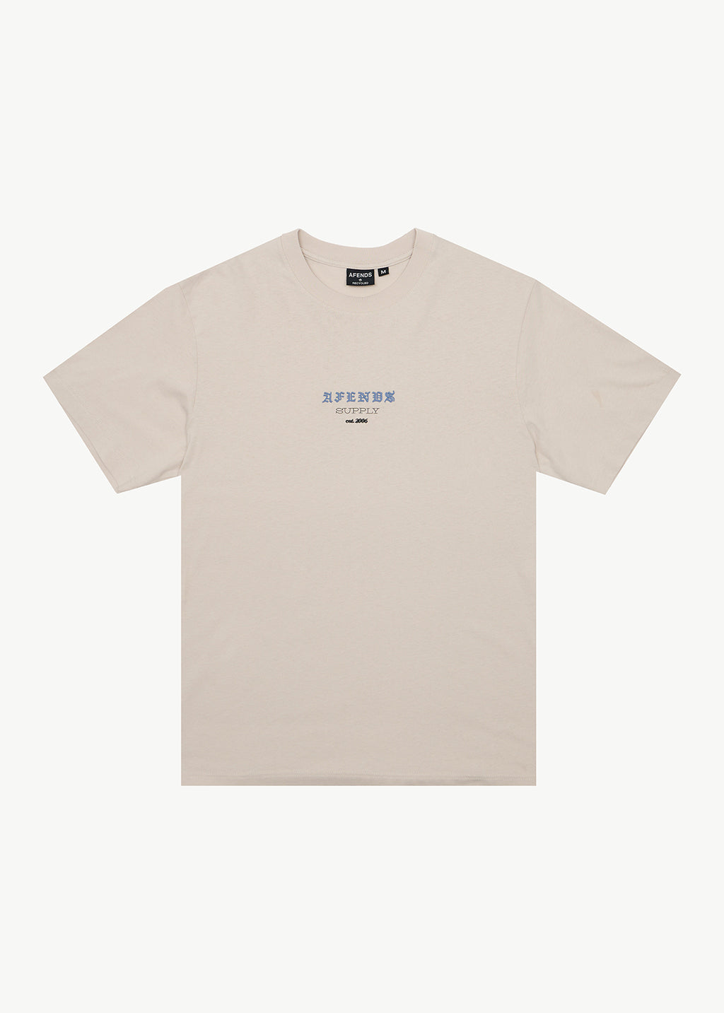 AFENDS Mens Anniversary - Retro Tee - Moonbeam