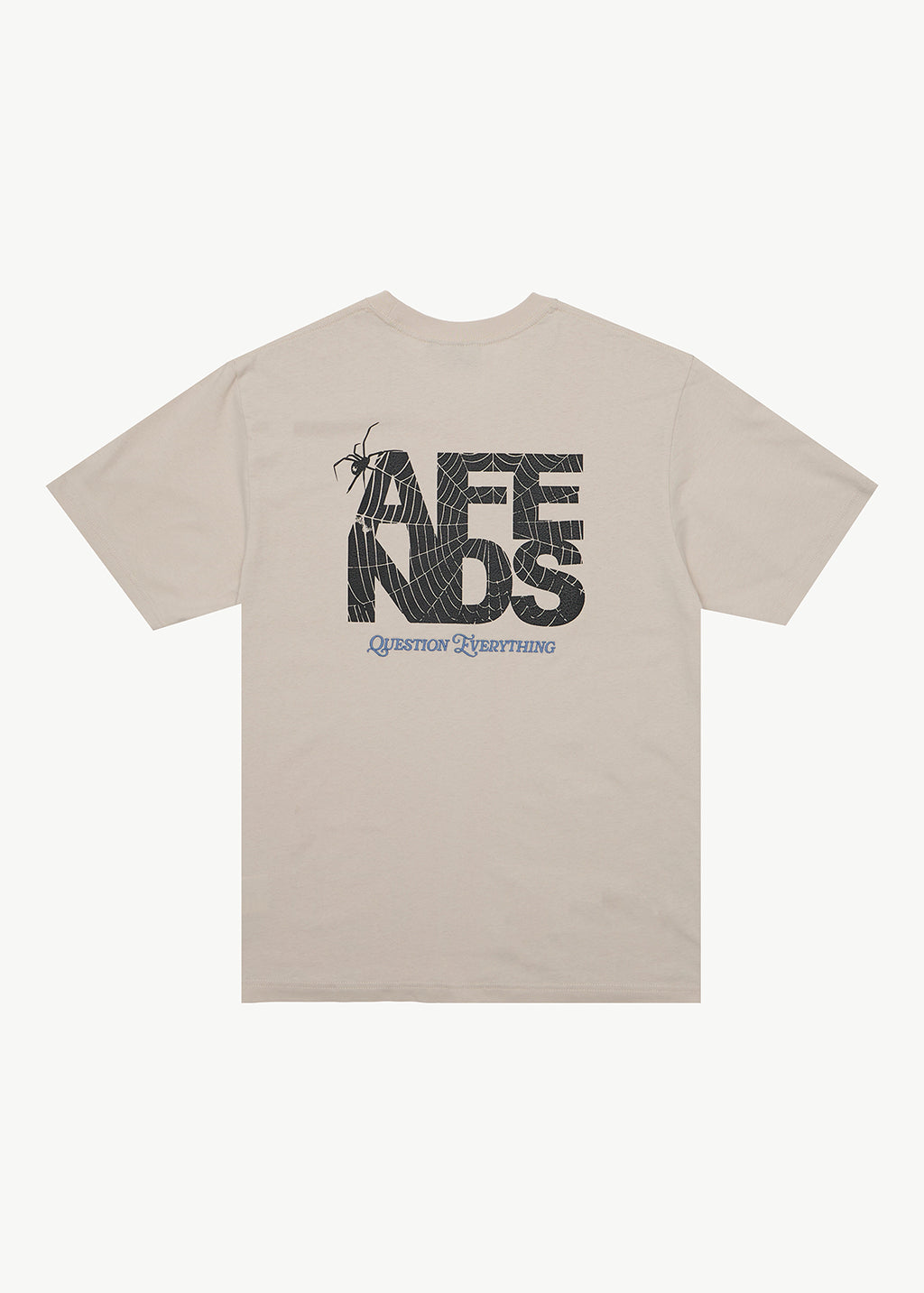 AFENDS Mens Funnel - Retro Tee - Moonbeam