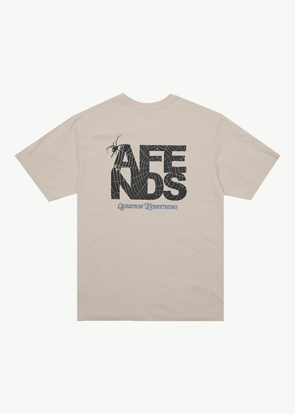 AFENDS Mens Funnel - Retro Tee - Moonbeam