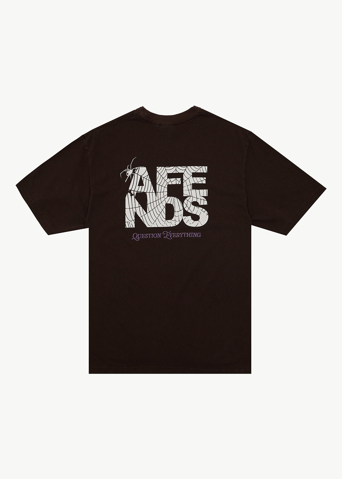 AFENDS Mens Funnel - Retro Tee - Washed Coffee
