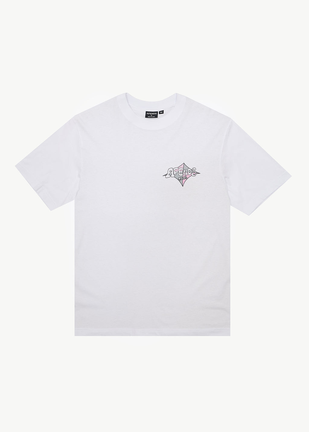 AFENDS Mens Session - Retro Tee - White