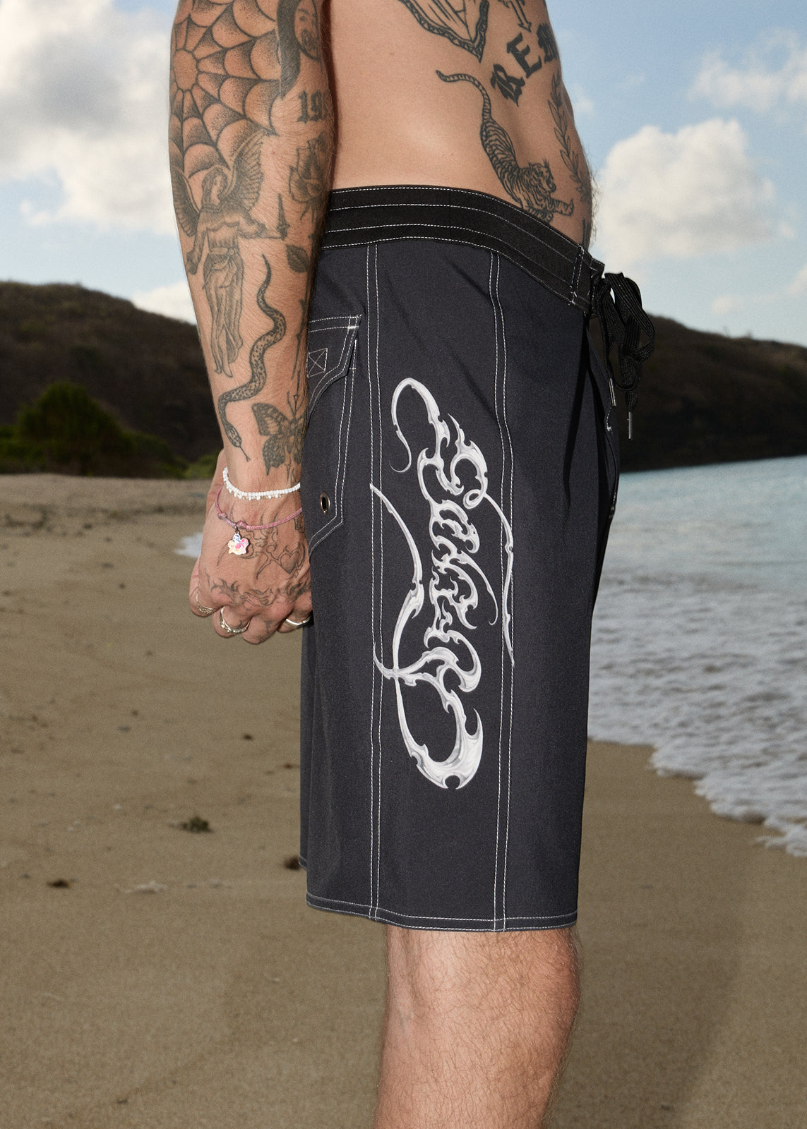 AFENDS Mens Razor - Surf Related V2 Boardshort 19" - Charcoal