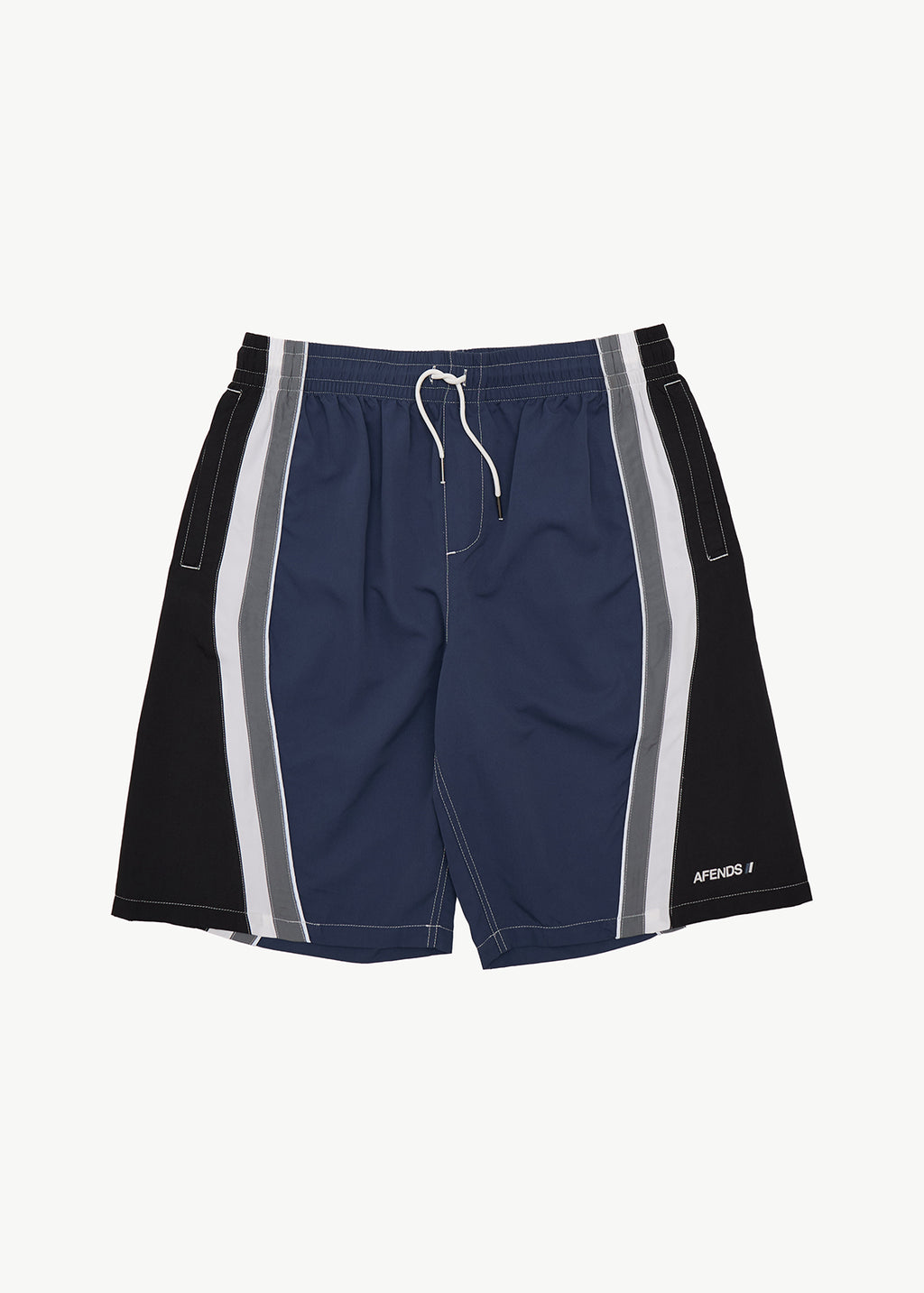 AFENDS Tallows - Swim Short 22" - Black / Blue