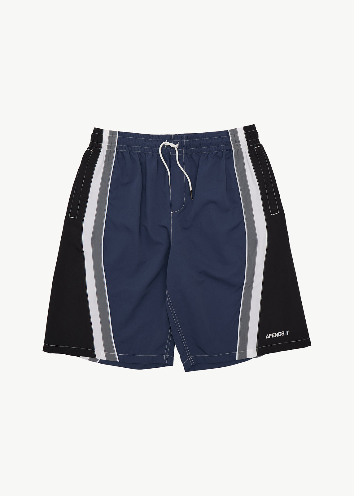 AFENDS Tallows - Swim Short 22" - Black / Blue