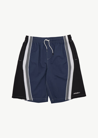 AFENDS Tallows - Swim Short 22" - Black / Blue