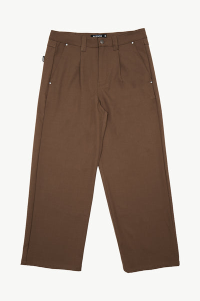 AFENDS Mens Pablo - Baggy Pant - Fossil