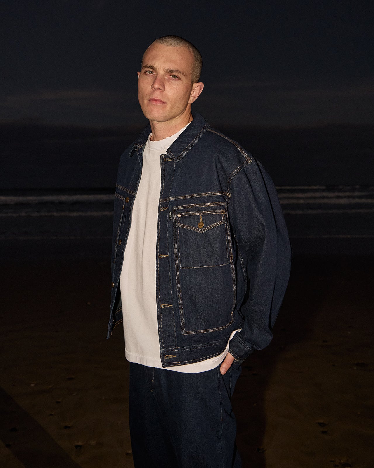 AFENDS Mens Yukon - Denim Jacket - Ink