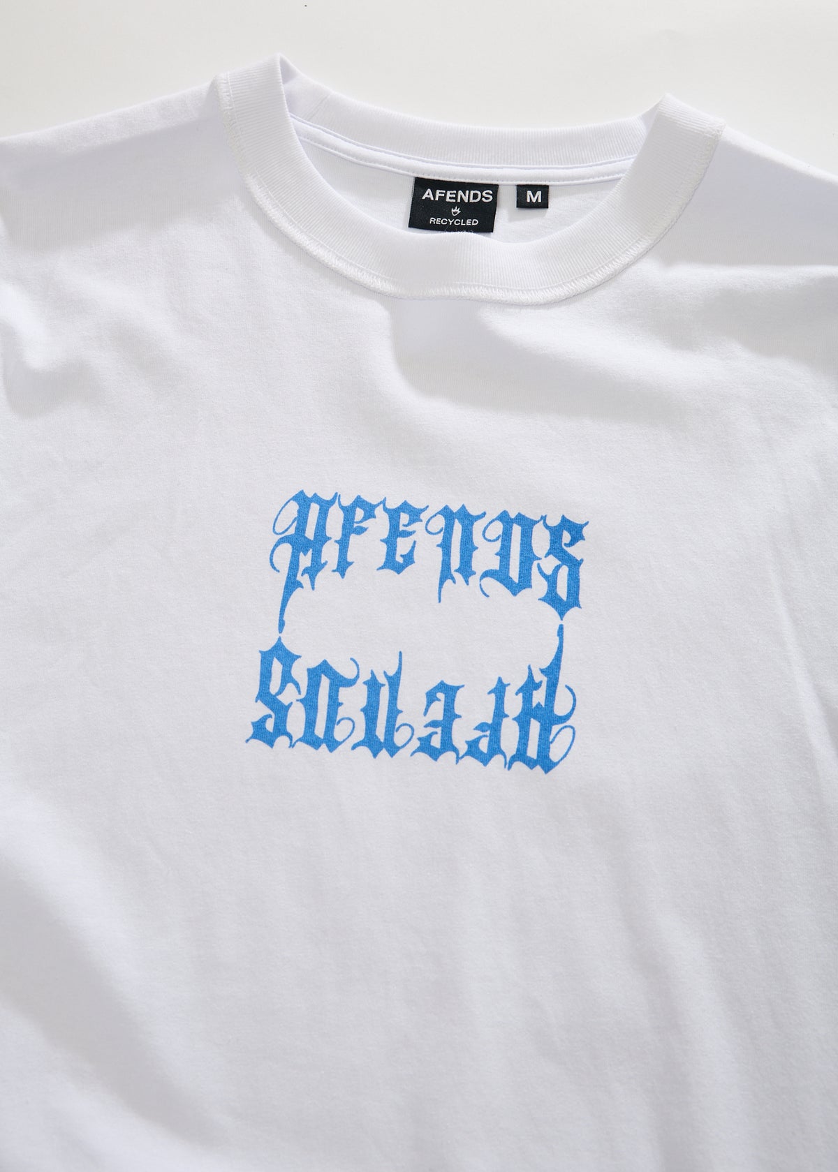 AFENDS Mirror - Heavyweight Boxy Tee - White