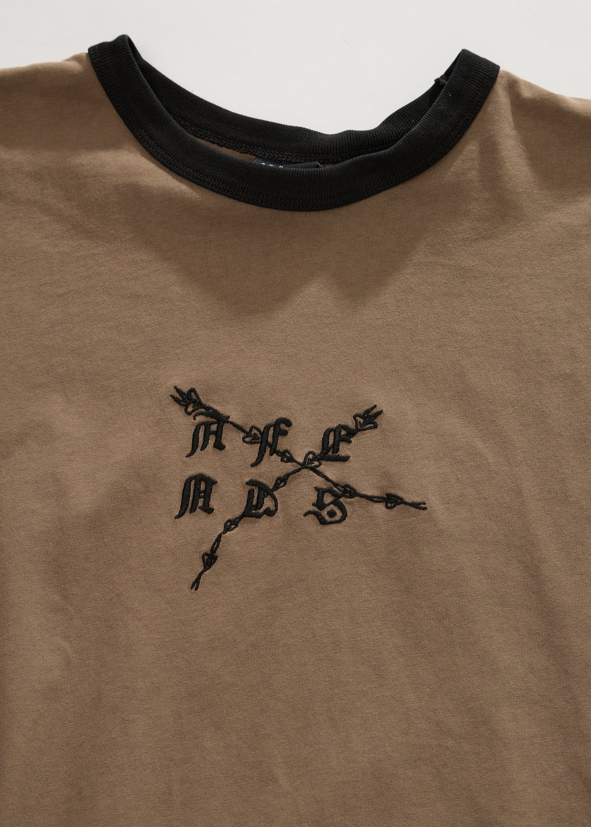 AFENDS Stem - Boxy Ringer Tee - Vintage Fossil
