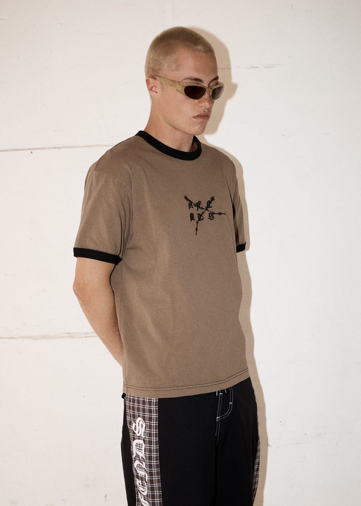 AFENDS Stem - Boxy Ringer Tee - Vintage Fossil
