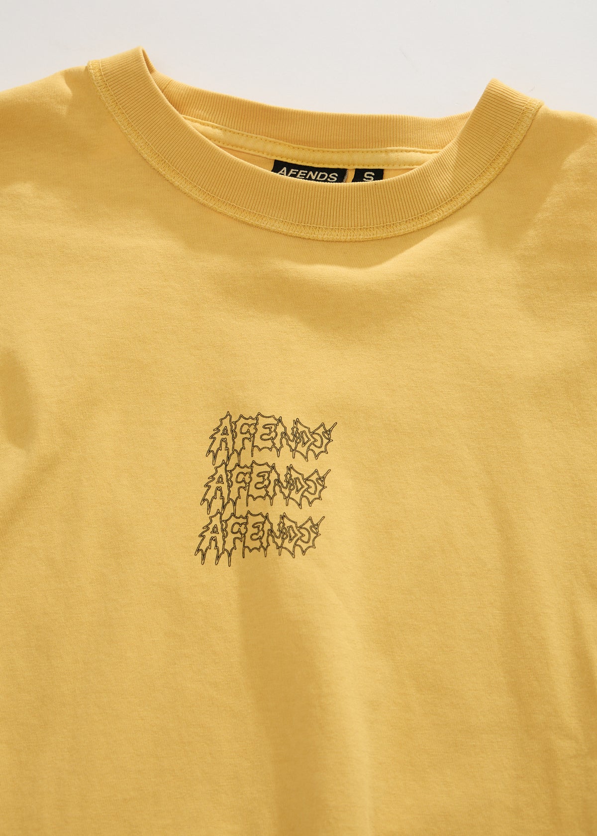 AFENDS Repetition - Boxy Tee - Vintage Mango