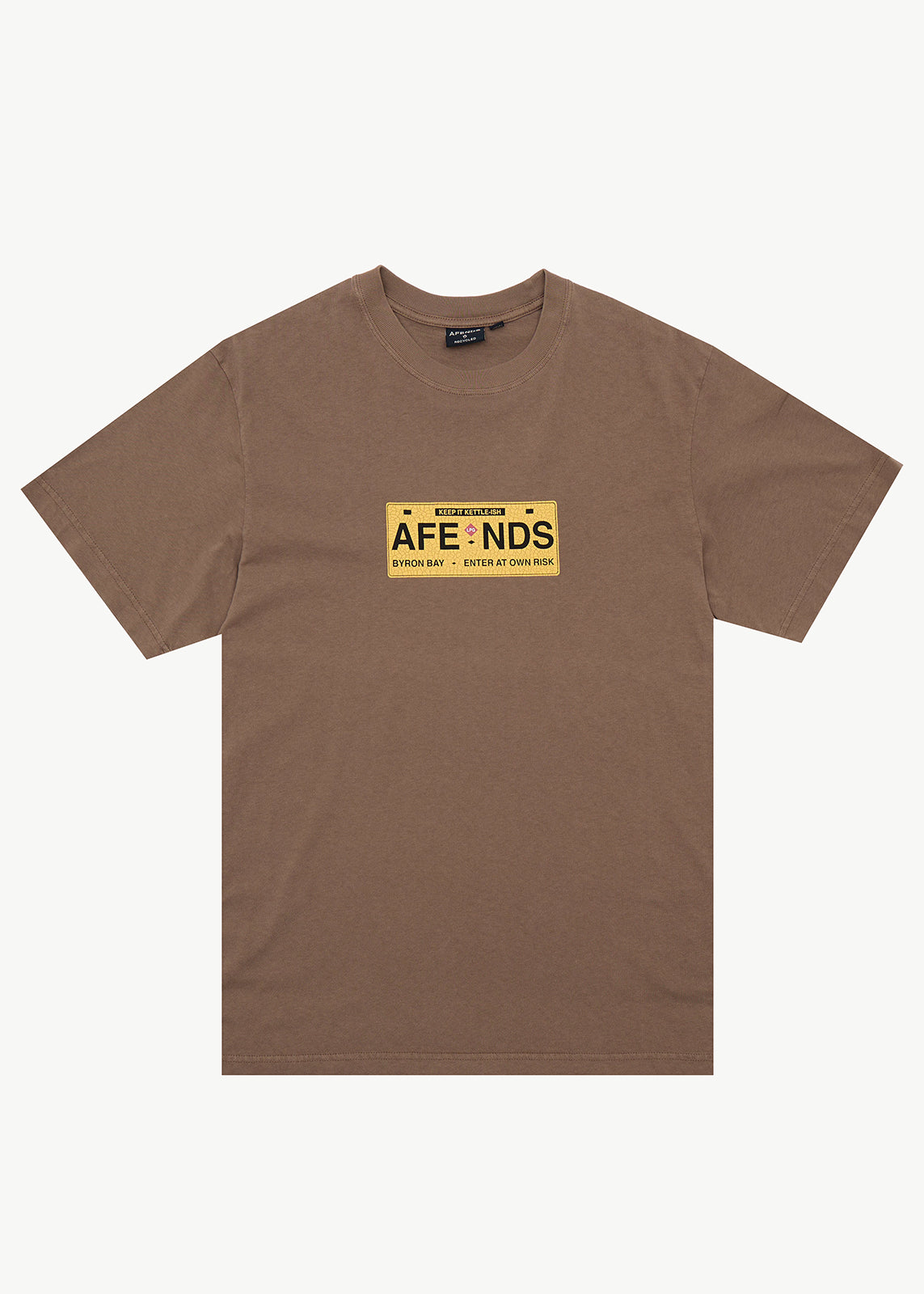 AFENDS Risk - Retro Tee - Vintage Fossil