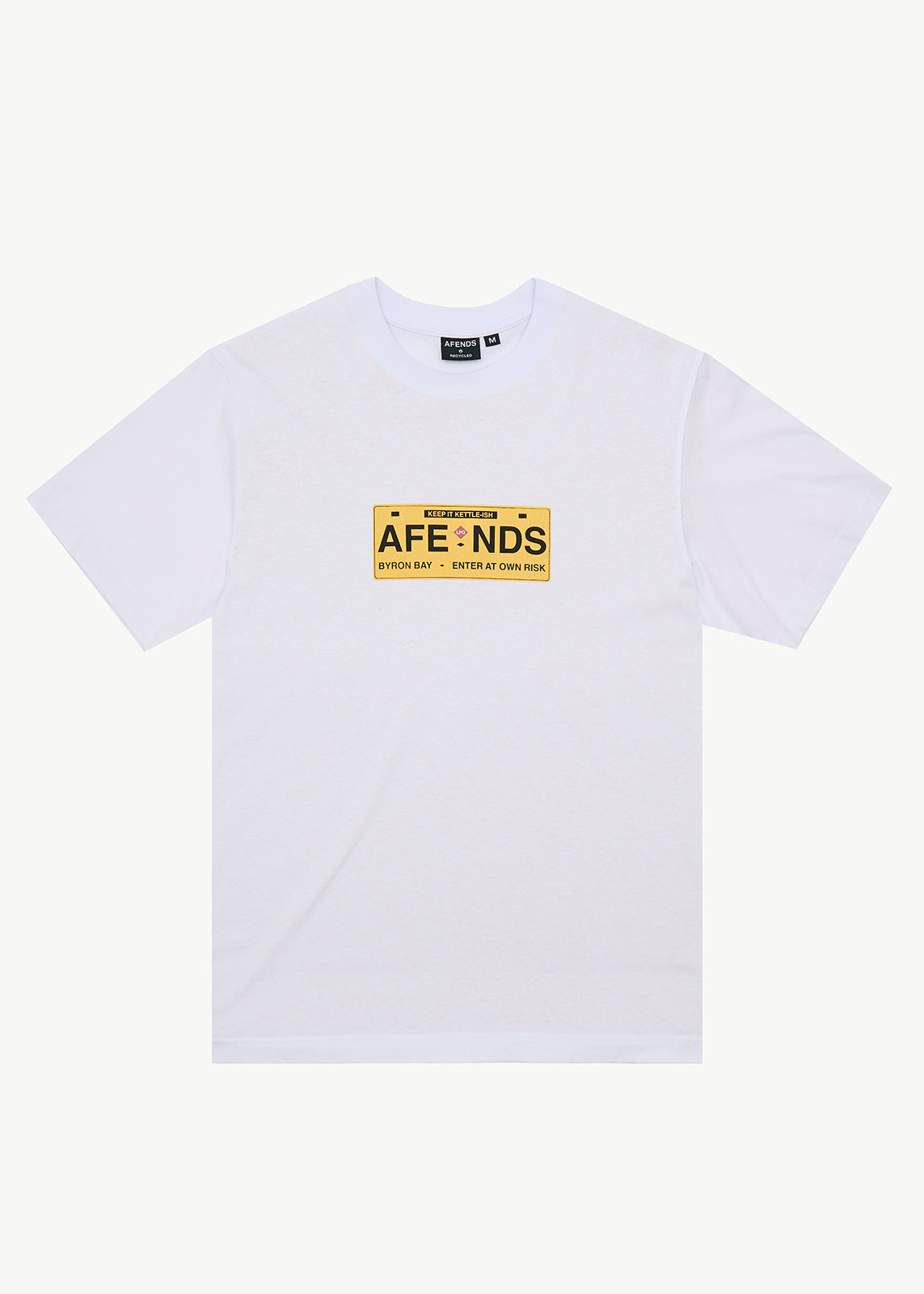 AFENDS Risk - Retro Tee - White
