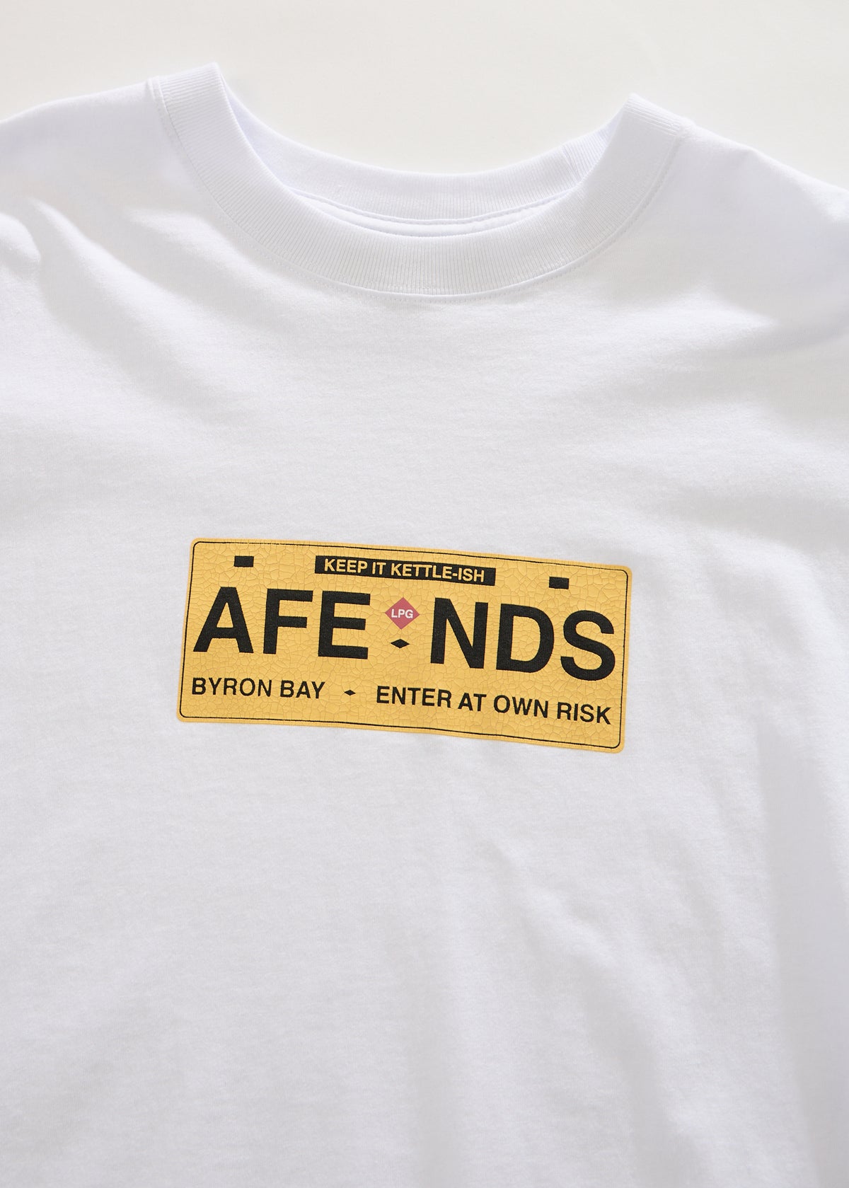 AFENDS Risk - Retro Tee - White