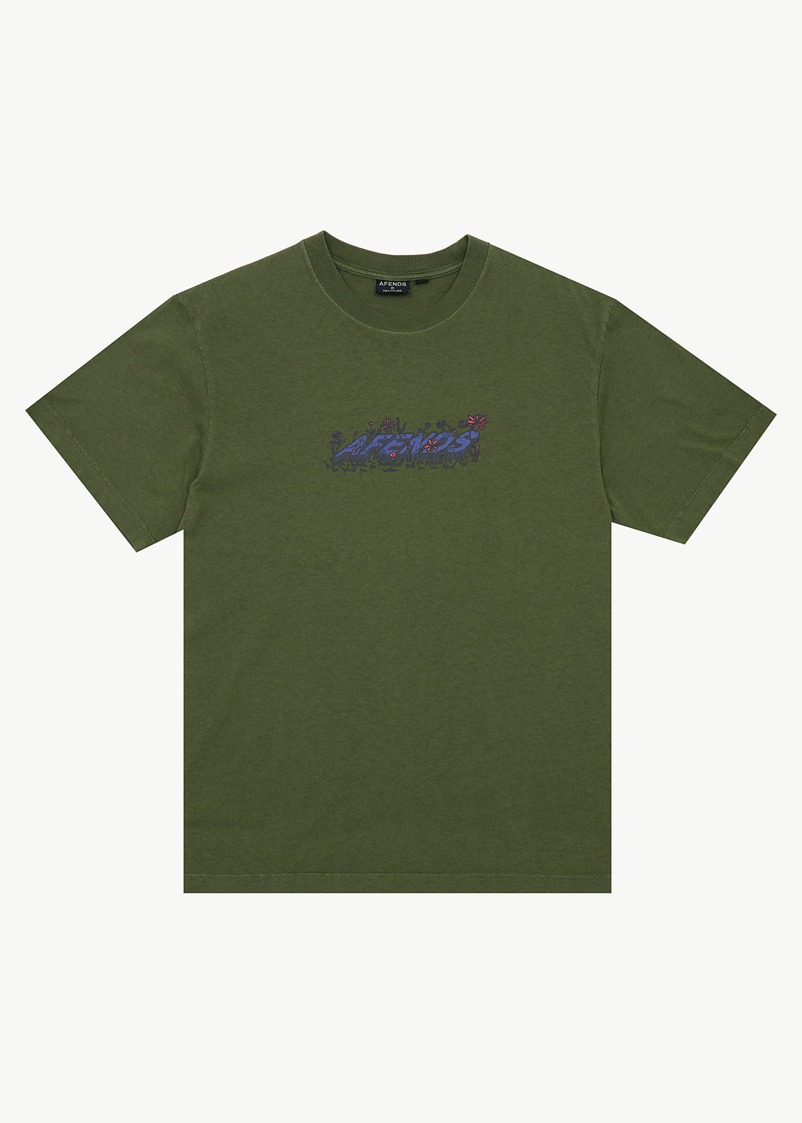 AFENDS Meadow - Retro Tee - Washed Cypress