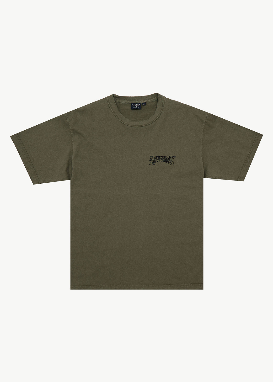 AFENDS Goddess - Heavyweight Boxy Tee - Washed Cypress
