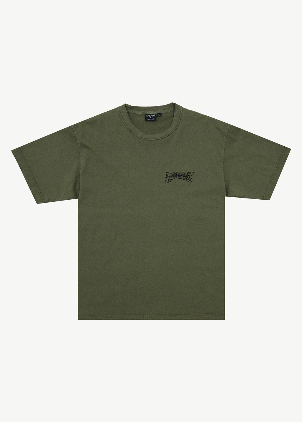 AFENDS Goddess - Heavyweight Boxy Tee - Washed Cypress