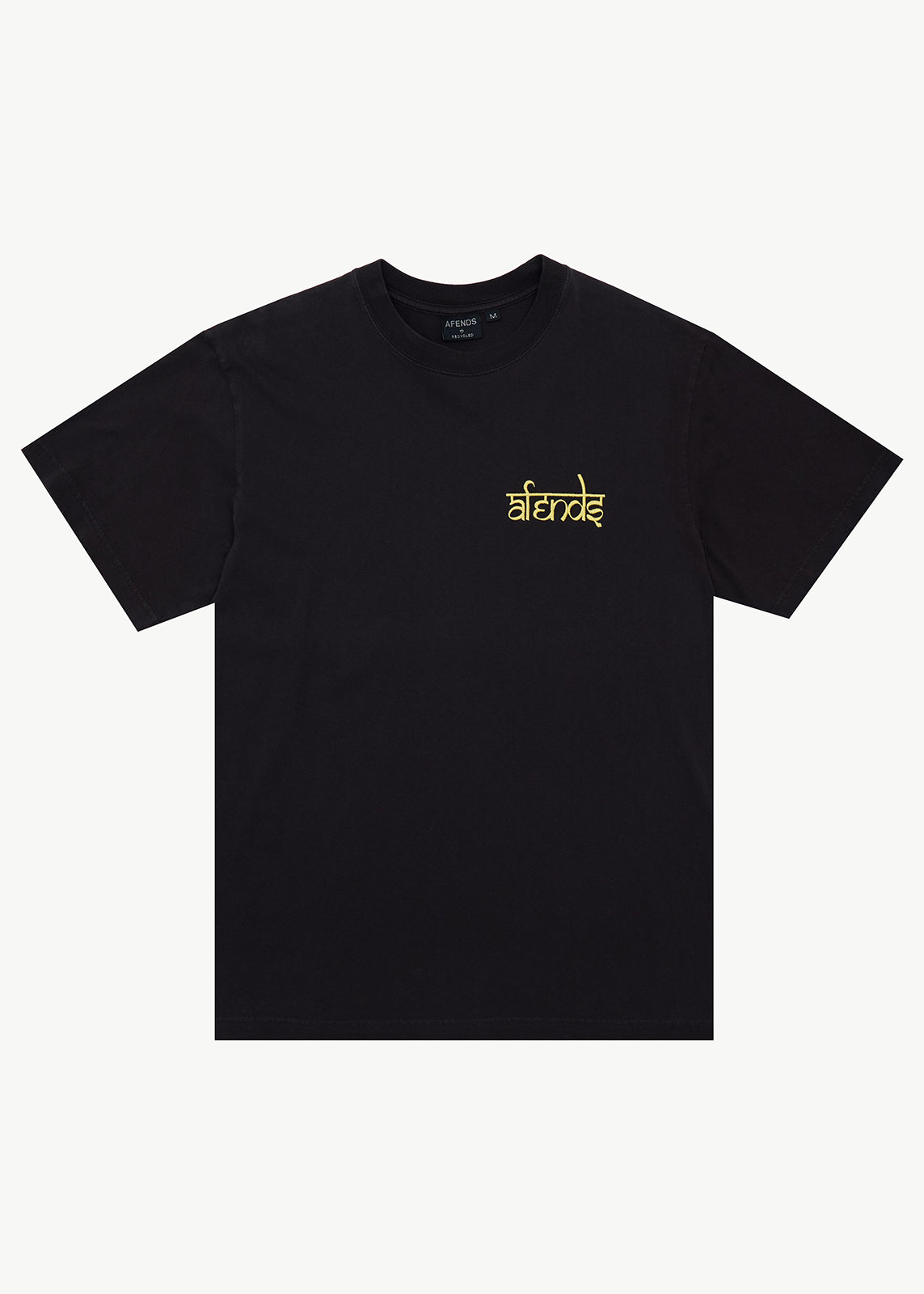 AFENDS Steady - Retro Tee - Stone Black