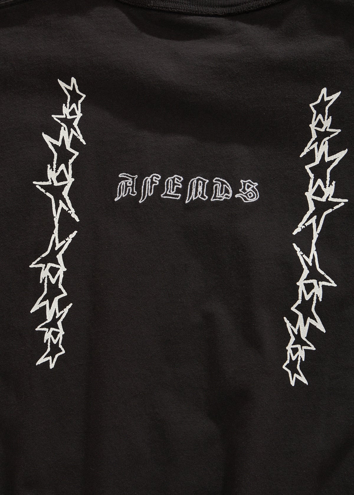 AFENDS Constellation - Heavyweight Boxy Tee - Stone Black