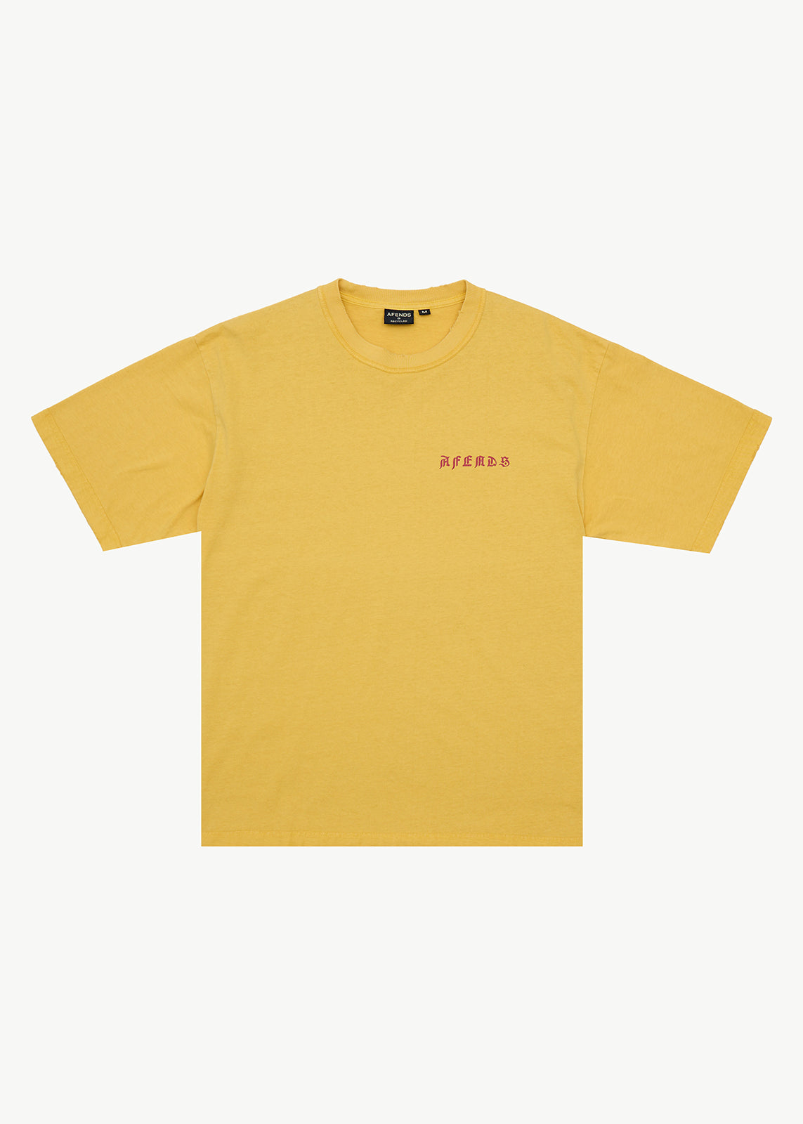 AFENDS Constellation - Heavyweight Boxy Tee - Vintage Mango