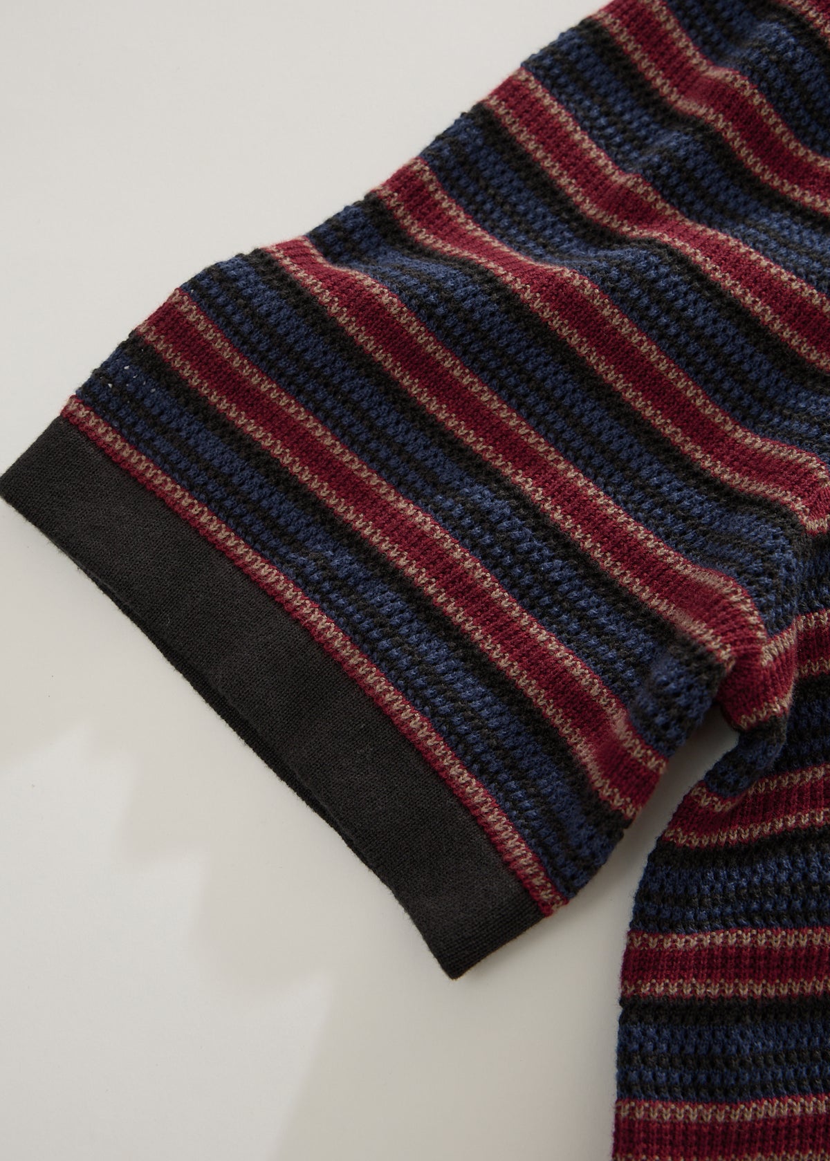 AFENDS Club - Knit Polo Shirt - Club Stripe