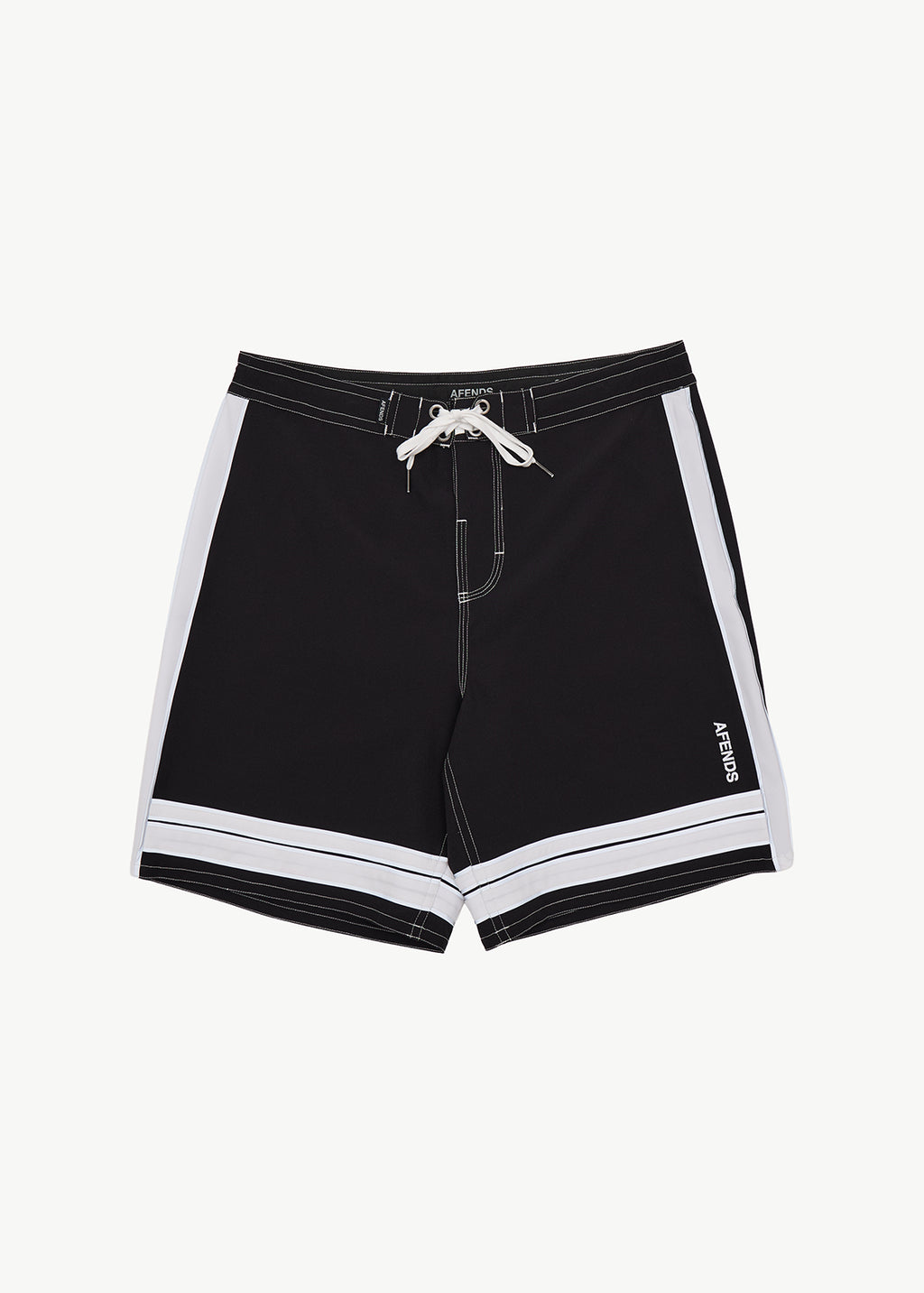 AFENDS The Pass - Surf Related V2 Boardshort 19" - Black