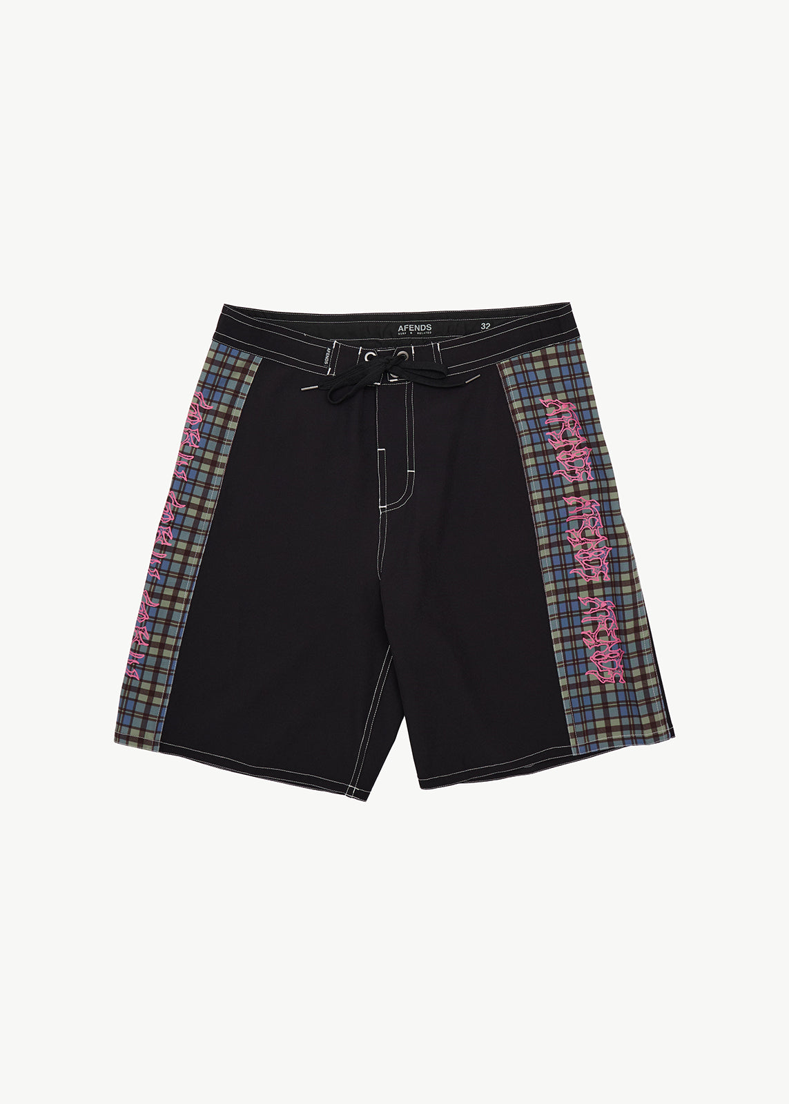 AFENDS Mustang - Surf Related V2 Boardshort 20" - Black