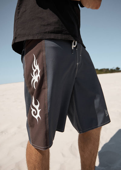 AFENDS Yang - Surf Related V2 Boardshort 21" - Charcoal