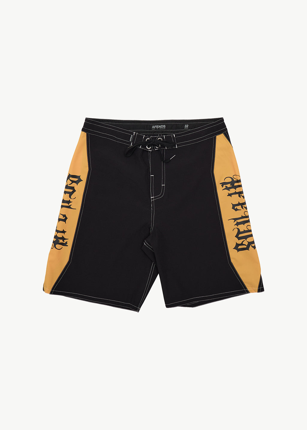 AFENDS Mirror - Surf Related V2 Boardshort 20" - Black