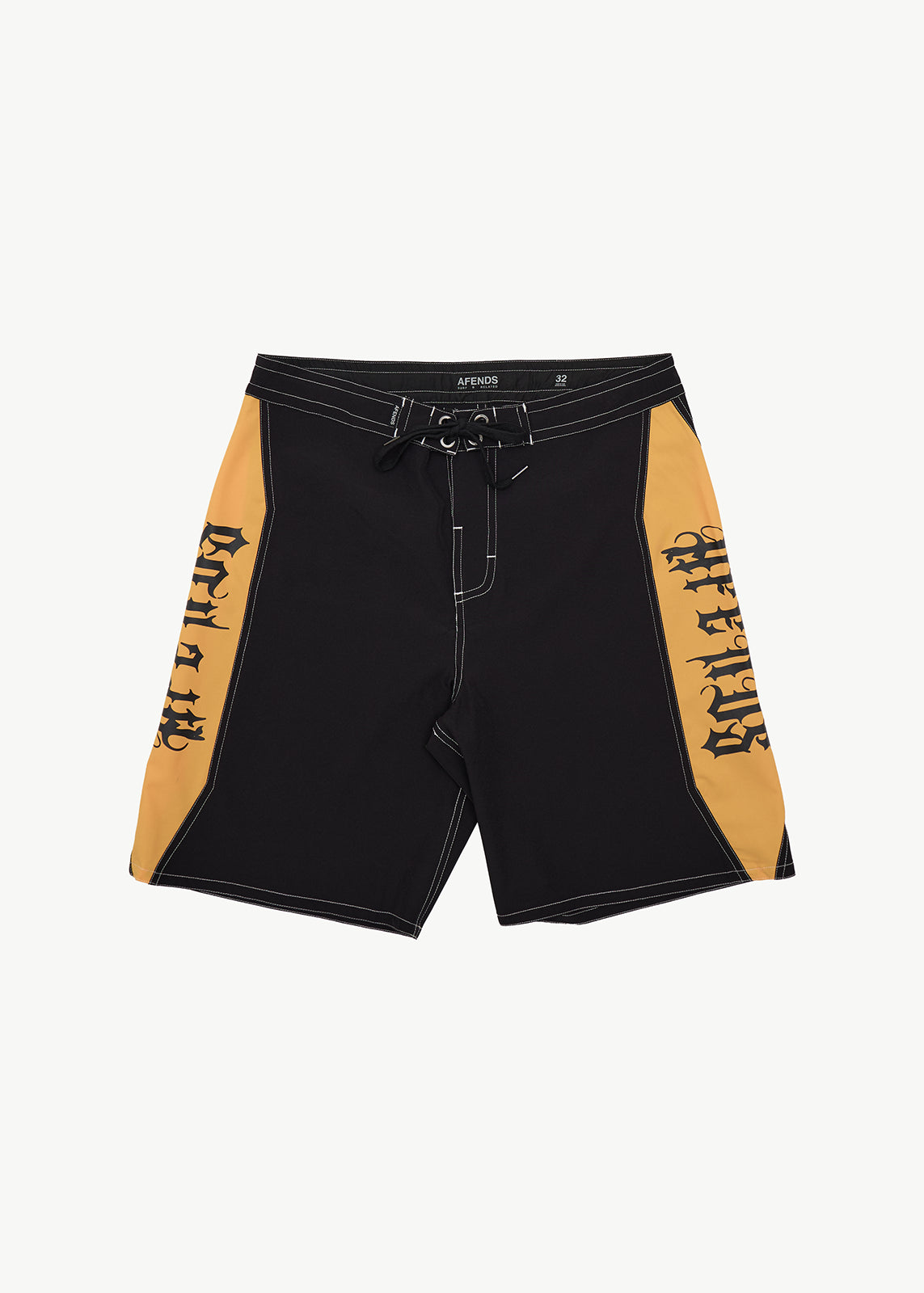 AFENDS Mirror - Surf Related V2 Boardshort 20" - Black