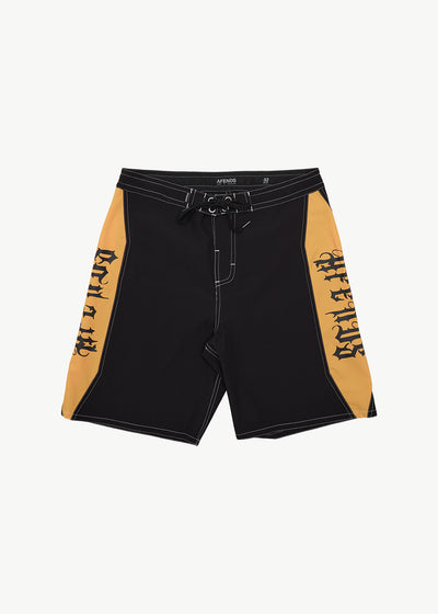 AFENDS Mirror - Surf Related V2 Boardshort 20" - Black