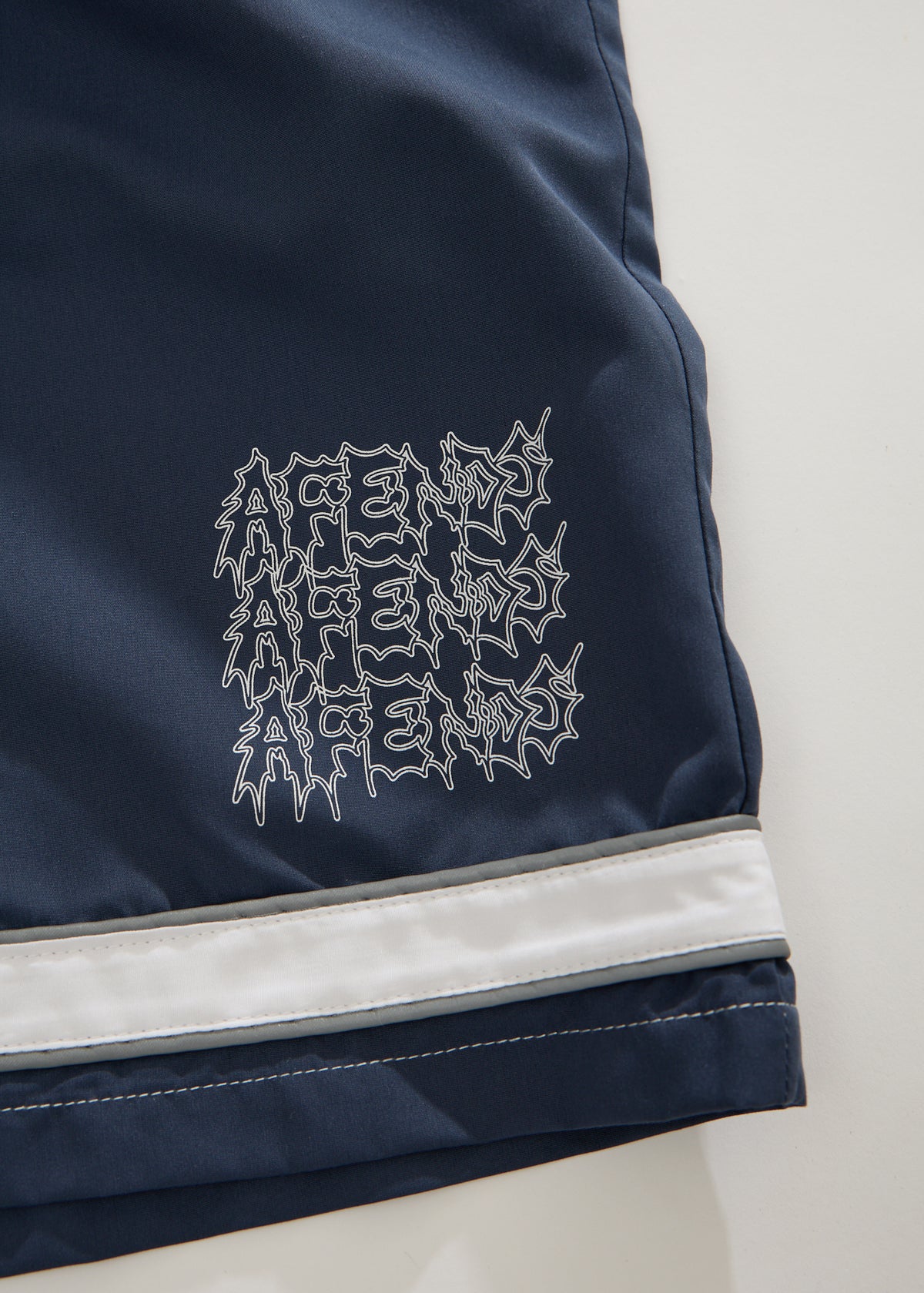 AFENDS Repetition - Cargo Swim Short 22" - Slate Blue