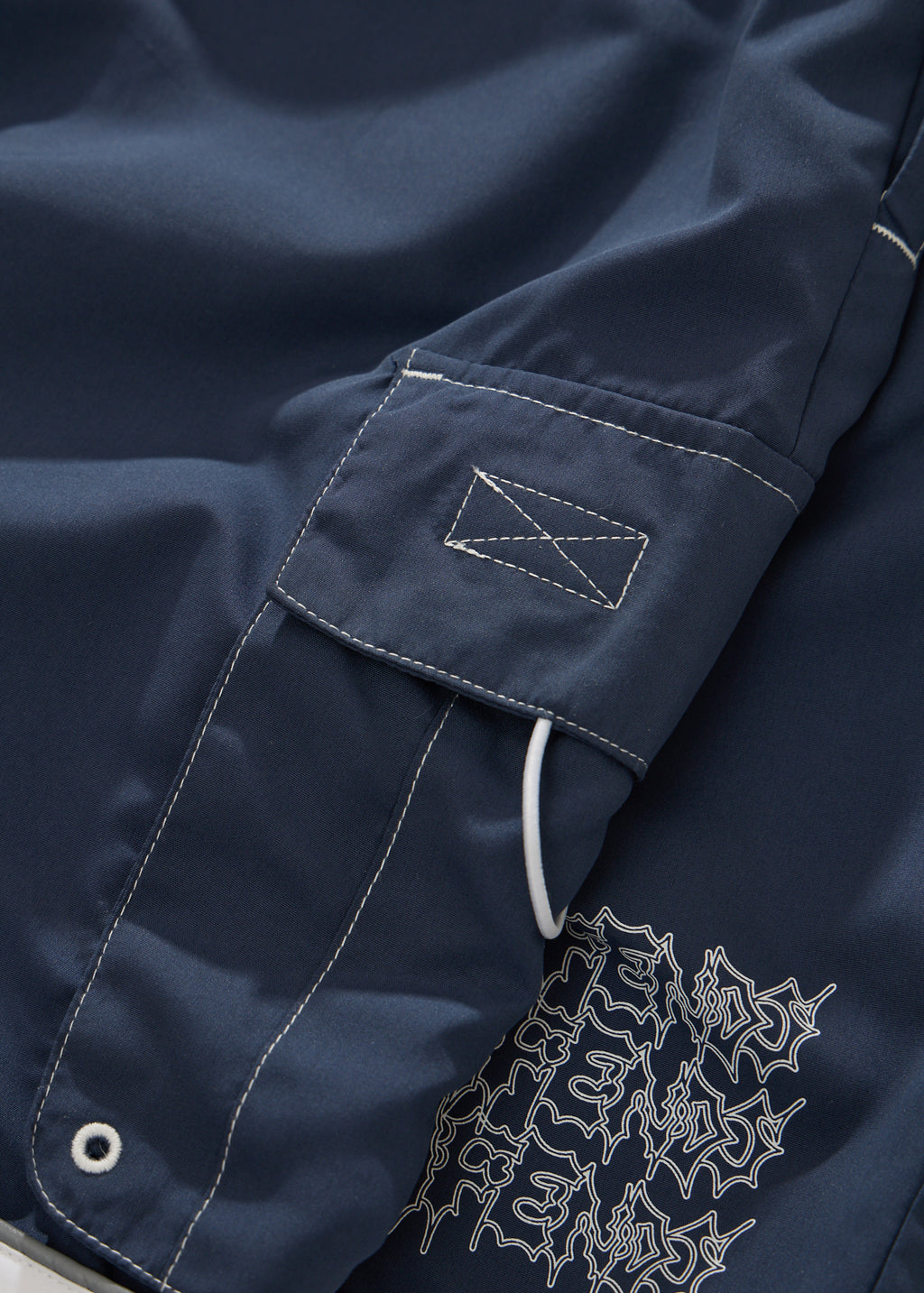 AFENDS Repetition - Cargo Swim Short 22" - Slate Blue