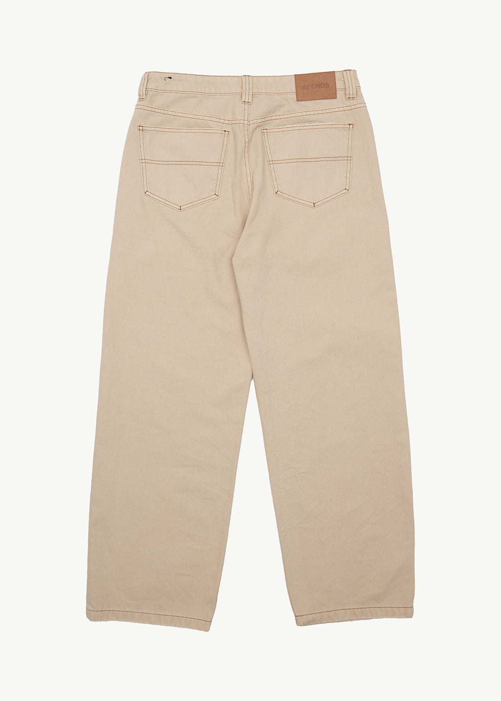 AFENDS Aged Pablo - Denim Baggy Fit Jean - Vintage Sand