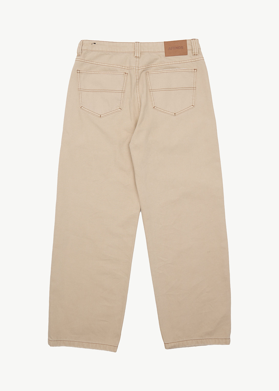 AFENDS Aged Pablo - Denim Baggy Fit Jean - Vintage Sand