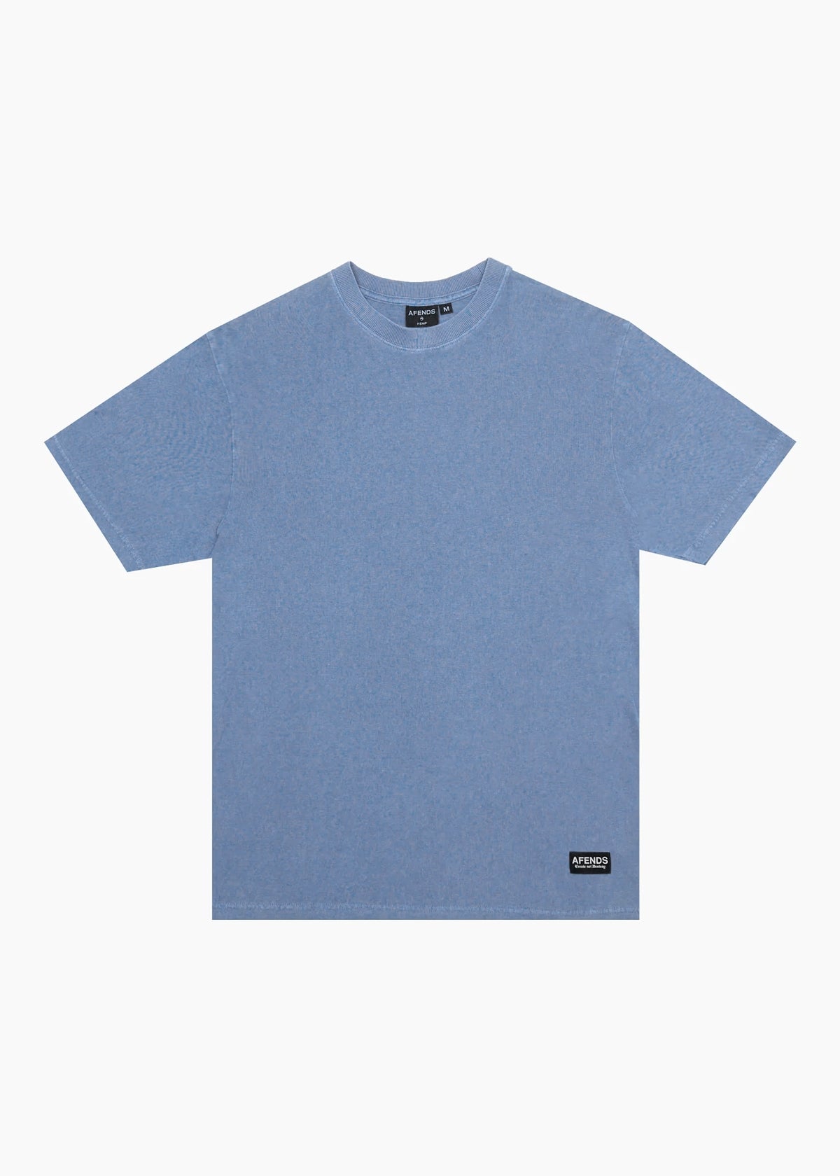 AFENDS Classic - Retro Tee - Washed Slate Blue