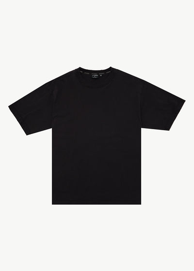 AFENDS Mens Vintage Genesis - Heavyweight Distressed Boxy Tee - Stone Black