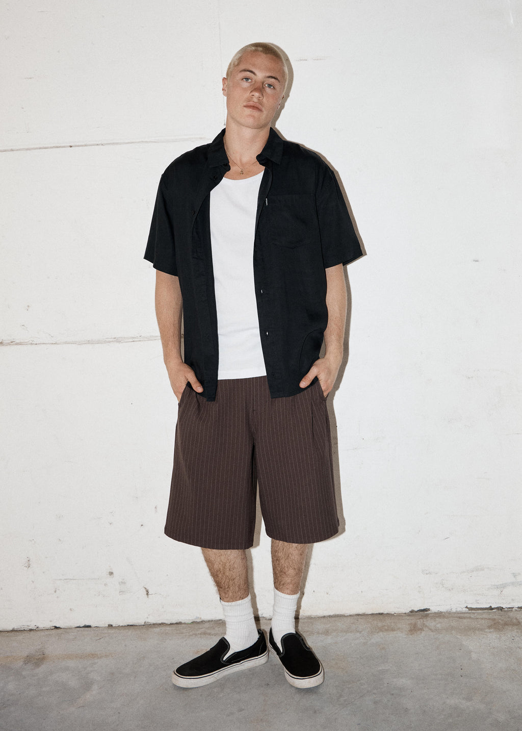 AFENDS Foundation - Short Sleeve Shirt - Black