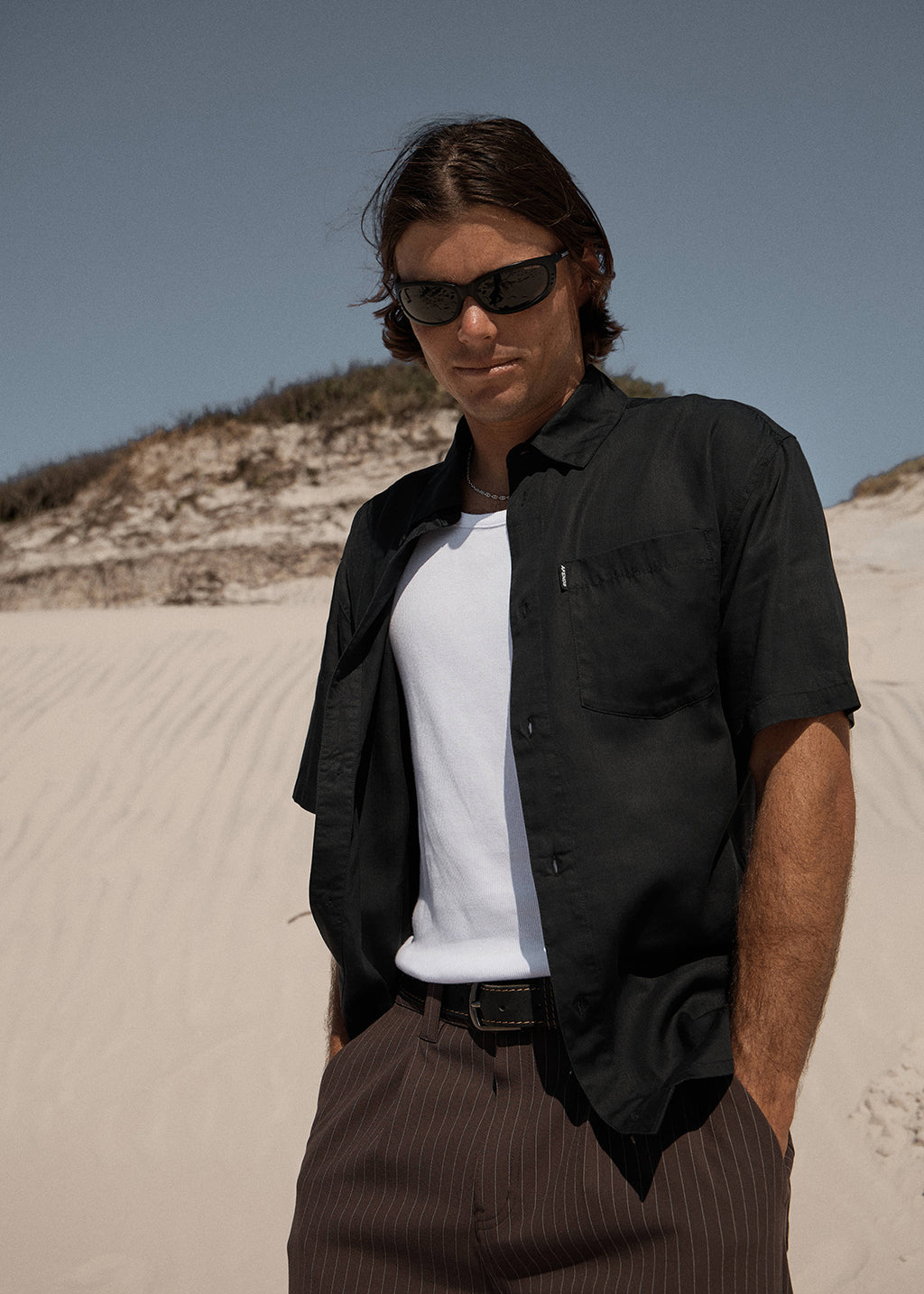 AFENDS Foundation - Short Sleeve Shirt - Black