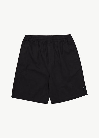 AFENDS Ninety Eights - Oversized Short 21" - Black