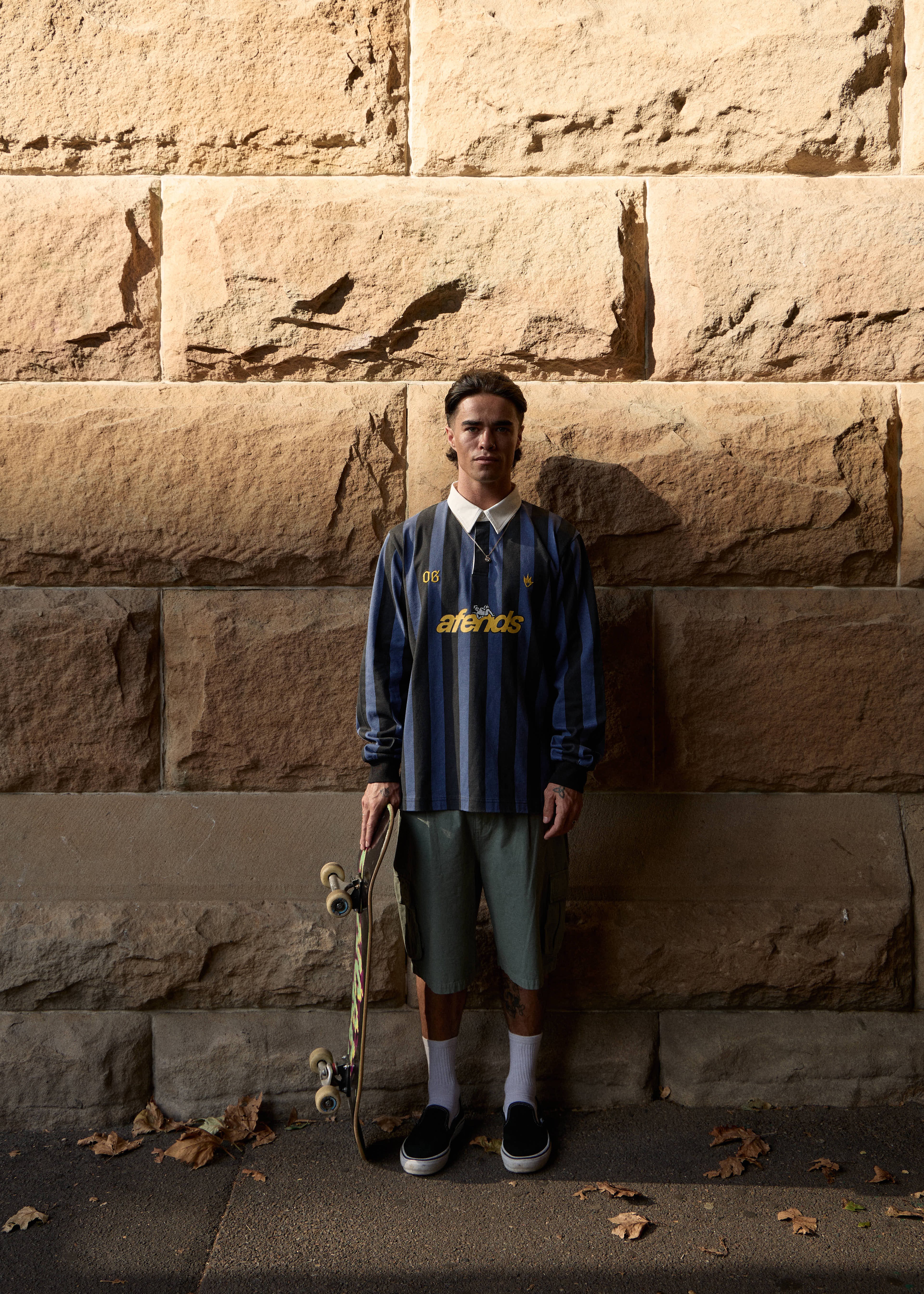 AFENDS Mens Summit - Pleated Cargo Short 22" - Washed Sycamore