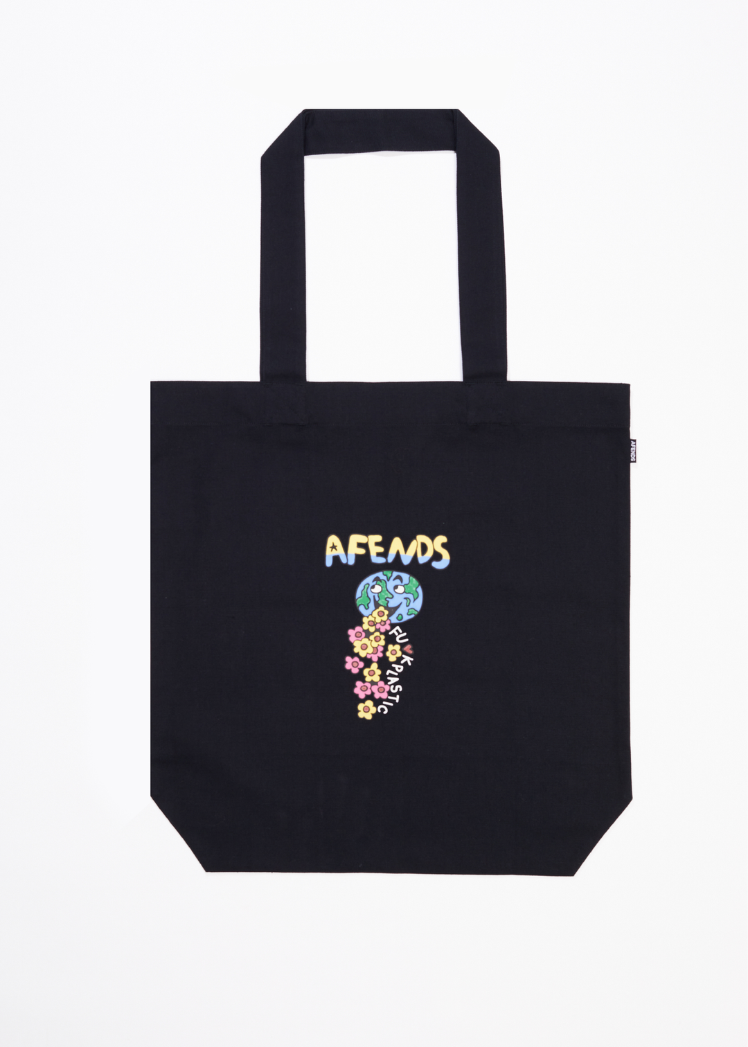 AFENDS Unisex F Plastic - Tote Bag - Black A233651-BLK-OS