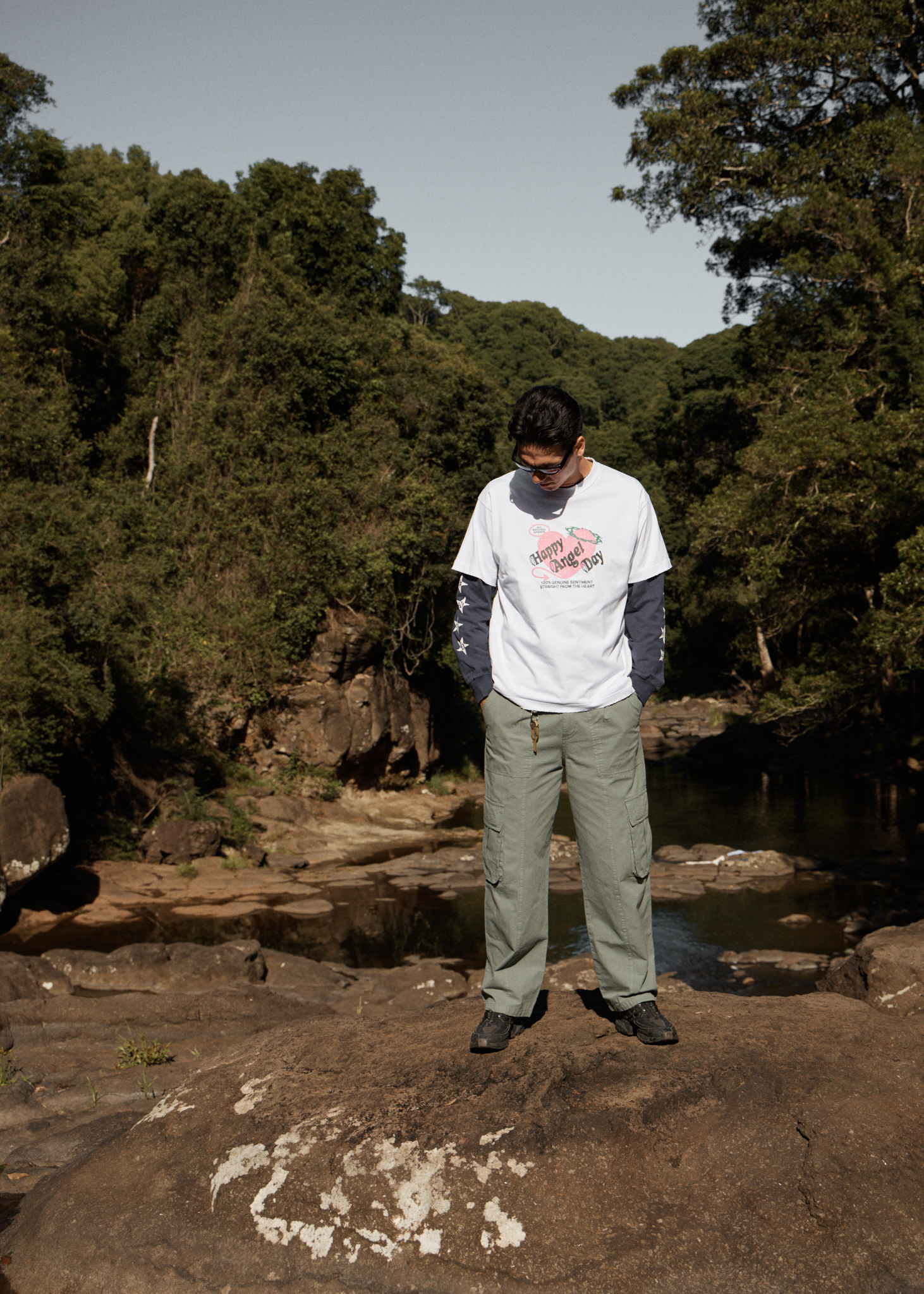 AFENDS Mens Genuine Sentiment - Recycled Heavyweight Boxy Fit Tee - White
