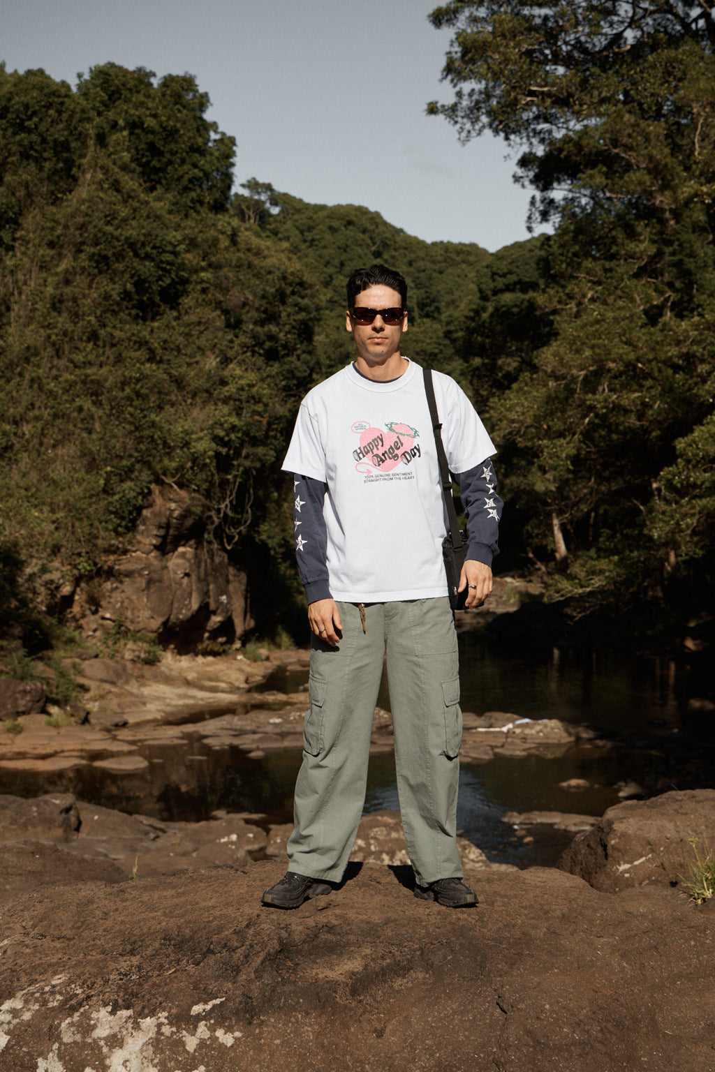 AFENDS Mens Genuine Sentiment - Recycled Heavyweight Boxy Fit Tee - White