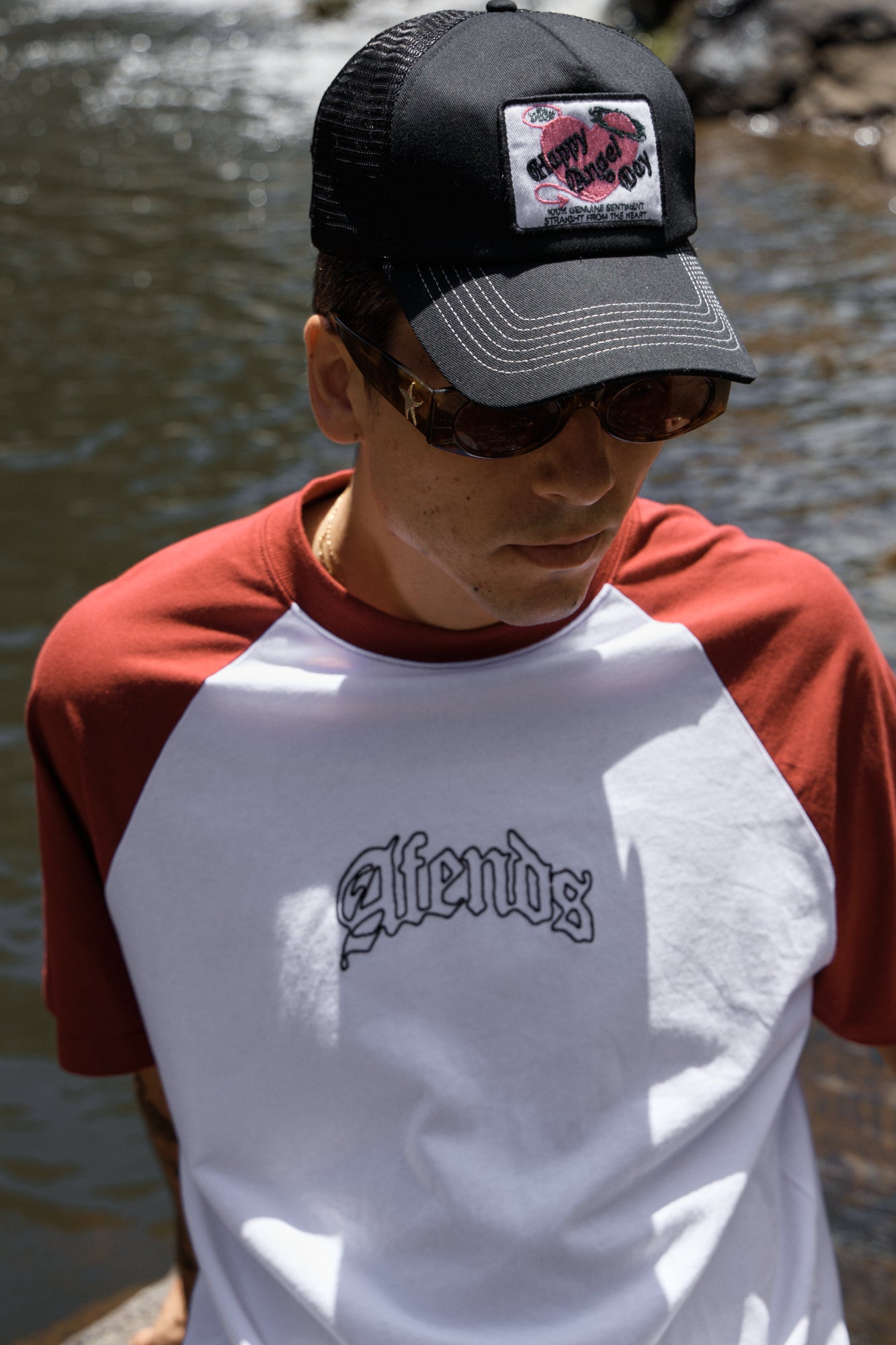 AFENDS Mens Genuine Sentiment - Recycled Trucker Cap - Black